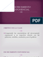 Decrecimiento Exponencial 8°