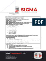 Sigma Financial Solutions - Overview