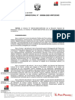 Resolucion Viceministerial #000098-2020-Vmpcic/Mc: San Borja, 25 de Junio Del 2020