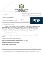 Certificado Medico