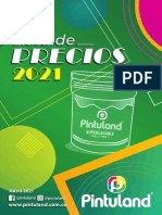 Nueva Lista de Precios 2021 Pintuland