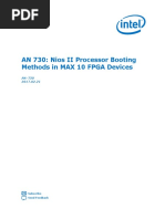 AN 730: Nios II Processor Booting Methods in MAX 10 FPGA Devices