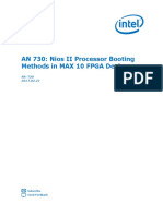 AN 730: Nios II Processor Booting Methods in MAX 10 FPGA Devices