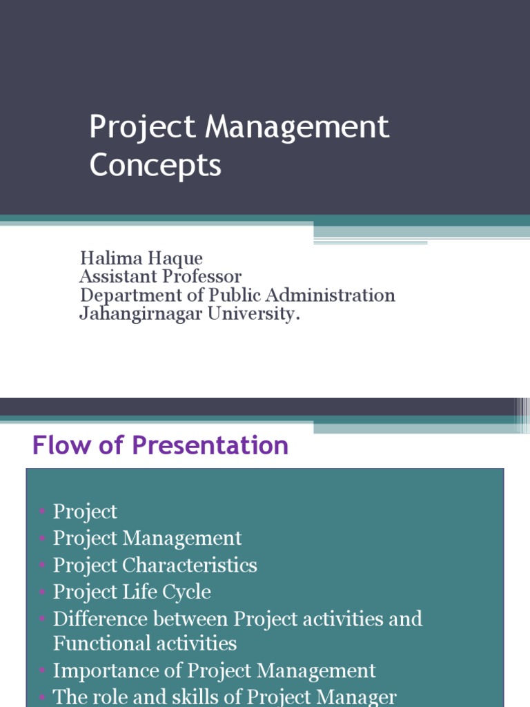 Essential Project Management Concepts | PDF | Project Management ...