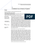 The Rationality of Antibiotic Use On Patients of Typhoid Fever