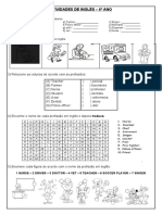 Atividades de Inglês - 6º Ano