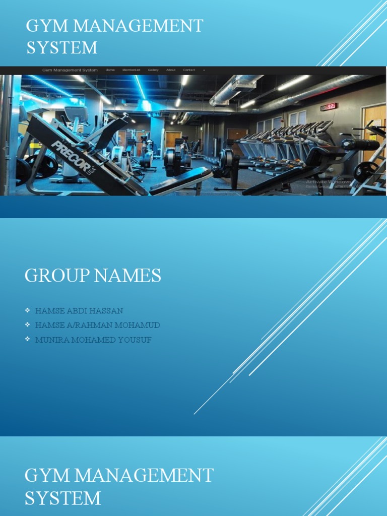 Gym Management System Overview | PDF | Computers