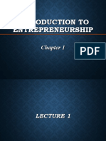 Introduction to Entrepreneurship Chapter 1