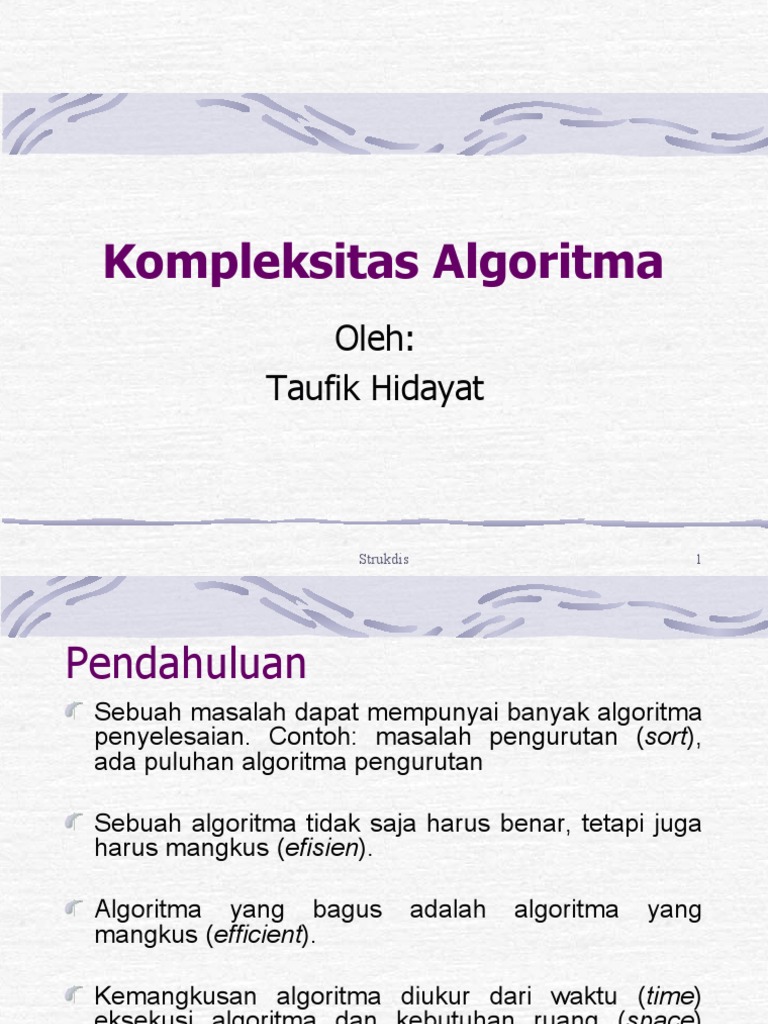 12 Kompleksitas Algoritma | PDF