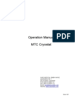 Operation Manual MTC Cryostat