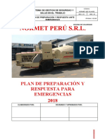 NORMET-SST-PLN-002 PLAN DE PREPARACION Y RESPUESTA PARA EMERGENCIAS 2019 (1)