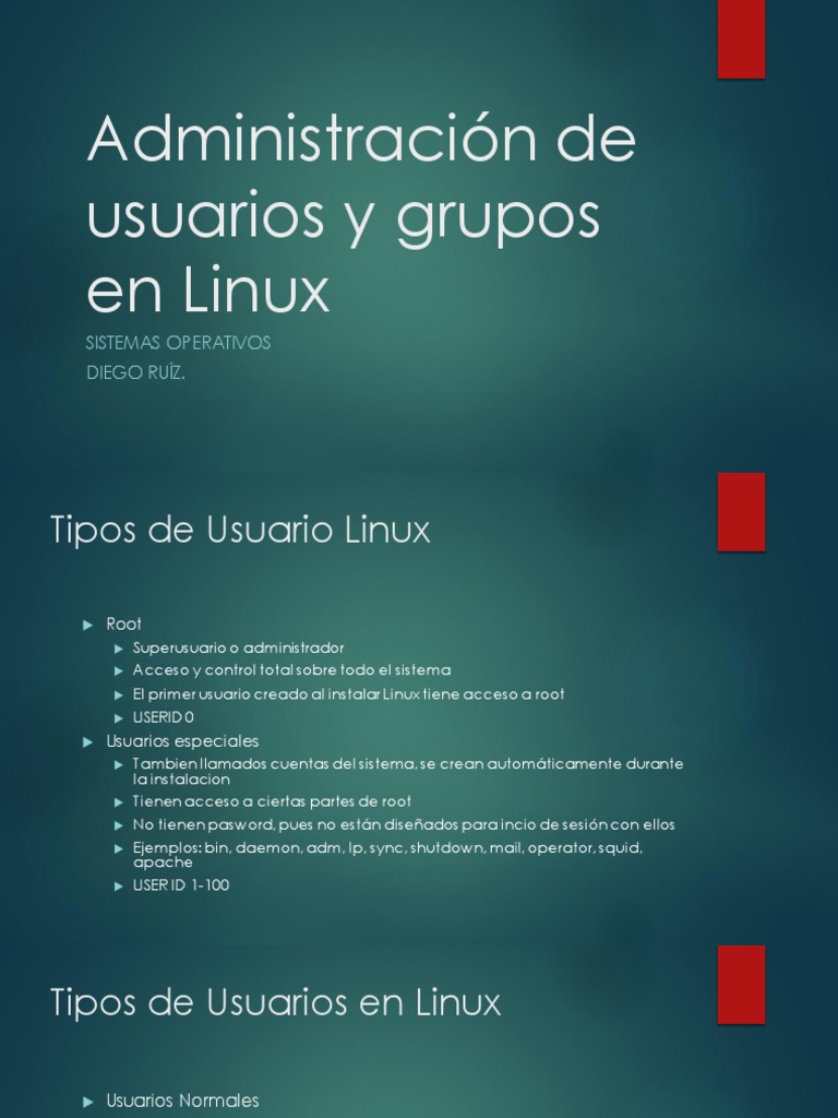 Administración de Usuarios en Linux | PDF | Contraseña | Sudo