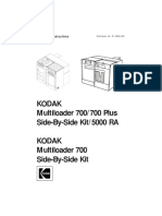 Kodak Multiloader 700-Plus Side-By-side-kit - User Manual