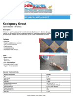 Kodepoxy Grout: Technical Data Sheet