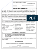 Voluntary Self-ID of Disability Form
