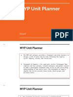 MYP Unit Planner: Divya R
