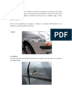 Definición de huellas en vehículos para análisis de accidentes