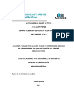 Tesis en Opcíon Al Título Académico de Máster en Ciencias de La Educación Superior Mención Didáctica