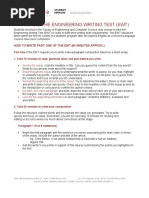 Writing The Engineering Writing Test (Ewt) : How To Write Part One of The Ewt (60 Minutes Approx.)