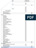 Planilla de Excel Para Estado de Resultados