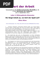 Download Oliver Kloss - Thesen zum Wert der Arbeit 2011 by Oliver Kloss SN51191252 doc pdf