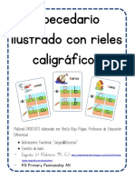 Abecedario Con Rieles Caligráficos