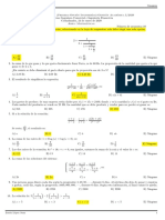 Examen de Matemáticas para Ingenierías