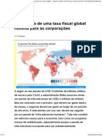 A proposta de uma taxa fiscal global mínima para as corporações