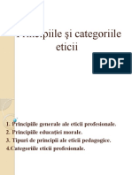 Tema 2.Principiile Şi Categoriile Eticii Pedagogice.