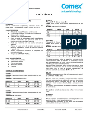 Comex Ind E-31 | PDF | Epoxy | Hormigón