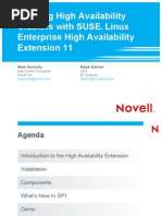 Building High Availability Clusters With SUSE Linux Enterprise High Availability Extension 11