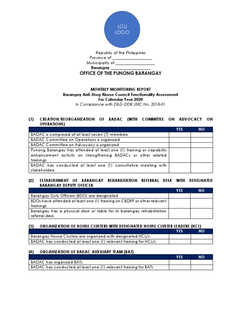 BADAC Functionality Assessment Report | PDF | Justice | Crime & Violence