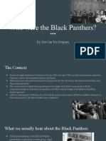 Spring Session #4, Sophomore Themed - Black Panthers