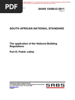 SANS 10400-D:2011: The Application of The National Building Regulations Part D: Public Safety