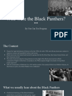 Spring Session #4, Sophomore Themed_ Black Panthers