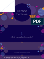 Hechos Sociales