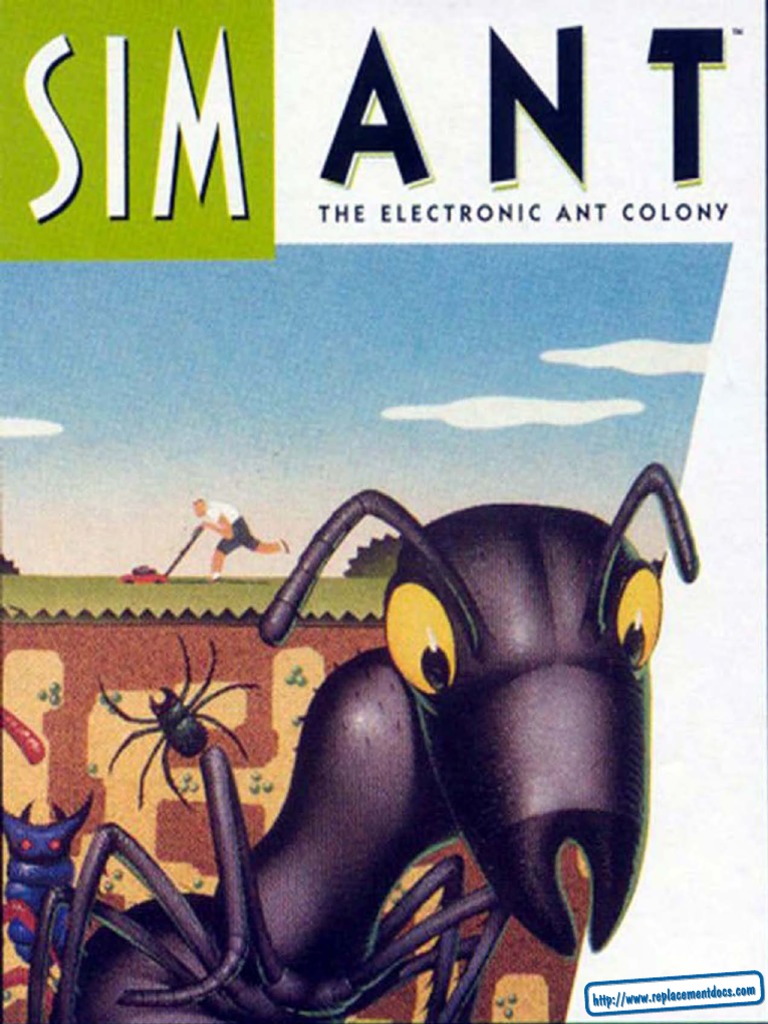 SimAnt The Electronic Ant Colony Manual DOS en PDF Ant Button (Computing) picture
