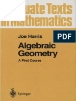 (Graduate Texts in Mathematics 133) Joe Harris (Auth.) - Algebraic Geometry - A First Course-Springer-Verlag New York (1992)