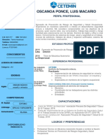 Perfil profesional de técnico en seguridad y salud ocupacional