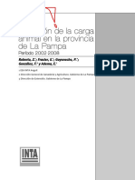 Evolución de La Carga Animal en La Provincia de La Pampa Período 2002-2008