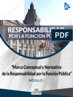 Responsabilidad por la función pública: marco conceptual y normativo