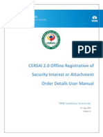 CERSAI 2.0 Offline Registration of Security Interest or Attachment Order Details User Manual