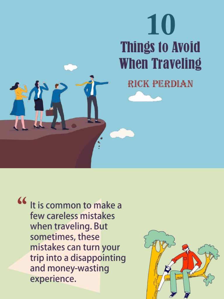 Travel Mistakes to Avoid | PDF | Foods | Clothing