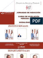 Jornadas de inducción curso nivelación 2021