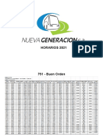 Horarios 2021