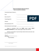 Surat Pernyataan Bersedia Menjadi Anggota PSI PDF