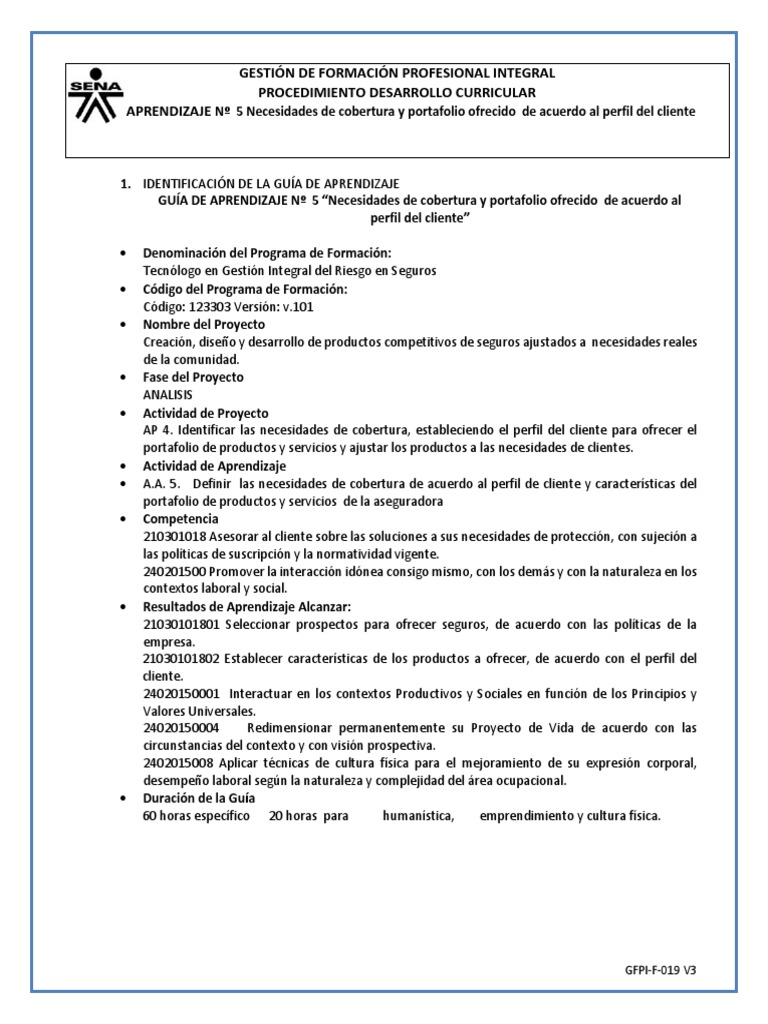 Necesidades de Cobertura en Seguros | PDF | Póliza de seguros | Reaseguro