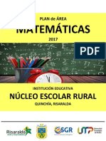 Plan de Area Matematicas Quinchia