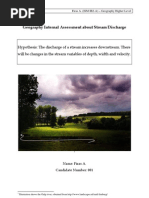 Download Geography Internal Assessment about Stream Discharge by Firasco SN5119472 doc pdf