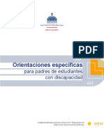 Orientaciones para padres de estudiantes con discapacidad